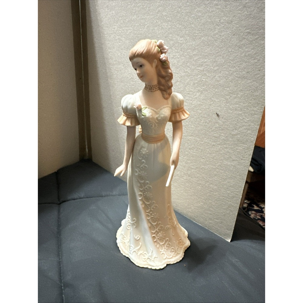 HOMCO VIctoria 1991 Masterpiece Porcelain Figurine 9" Mexico Signed Mizuno